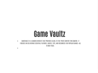 GameVaultz Apk Game