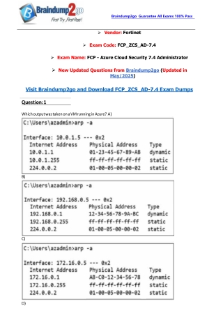 [2025-New-Exam]Braindump2go FCP_ZCS_AD-7.4 PDF and VCE Dumps Free(1-13)