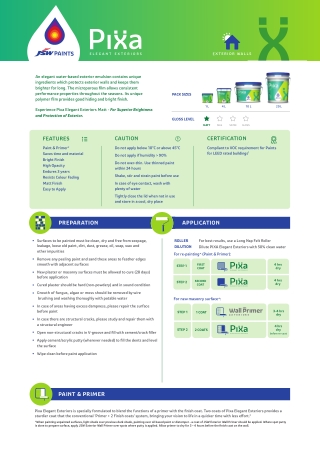 Matte Exterior Paint | JSW Pixa Elegant Exteriors Matt