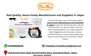 Best Quality Jamun Honey Manufacturers and Suppliers in Jaipur
