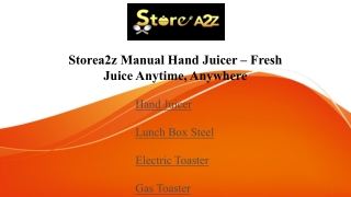 Storea2z Electric Toaster – Perfectly Crispy Toast Every Morning