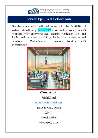 Server Vps | Wafaicloud.com