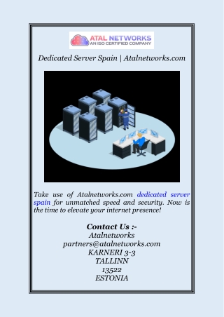 Dedicated Server Spain | Atalnetworks.com
