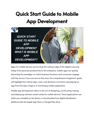 Quick Start Guide to Mobile App Development