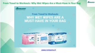From Travel to Workouts: Why Wet Wipes Are a Must-Have in Your Bag