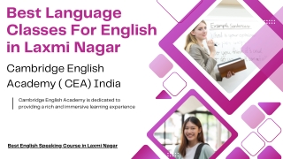 Best Language Classes For English in Laxmi Nagar