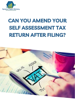 Can You Amend Your Self Assessment Tax Return After Filing