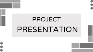 White Grey Minimalist Geometric Project Presentation