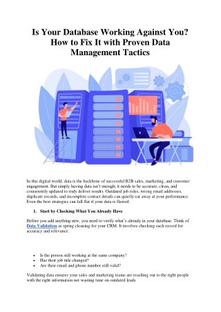 Is Your Database Working Against You