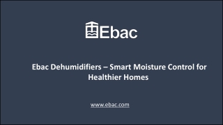 Introduction to Desiccant Dehumidifiers