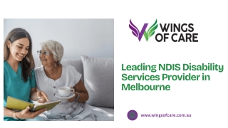 Leading NDIS Disability Services Provider in Melbourne