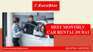 BEST MONTHLY CAR RENTAL DUBAI