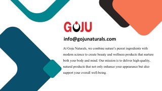 Nourish and rejuvenate dry skin with Goju Facial Serum for Dry Skin, specially crafted by Goju Naturals