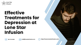 Effective Treatments for Depression at Lone Star Infusion