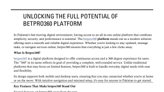 Discover Smart Strategies with Betpro360 Analytics and Tools