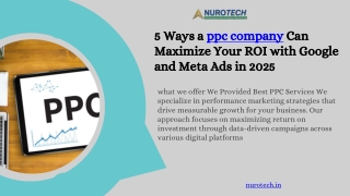 5 Ways a ppc company Can Maximize Your ROI with Google and Meta Ads in 2025