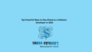 Top Powerful Ways to Stay Ahead  as a  Software Developer in 2025