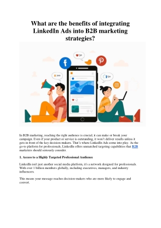 What are the benefits of integrating LinkedIn Ads into B2B marketing strategies
