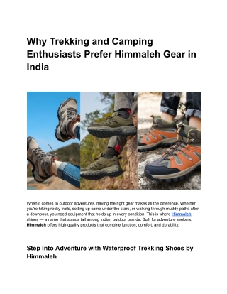 Take On Every Trail Without Wet Feet