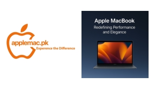 Apple MacBook – Redefining Performance and Elegance