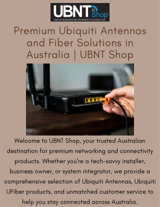 Shop Ubiquiti Antennas & U Fiber Online – Best Prices in Australia