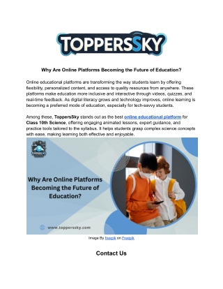 Why Are Online Platforms Becoming the Future of Education