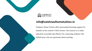 Call Vaishnavi Home Tuition to find the best home tuition in Patna