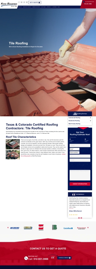 New Construction Tile Roofs by Certified Pros