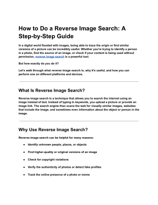 how to do a reverse image search