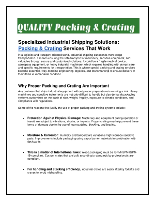 Select Packaging that Protects What Matters Most