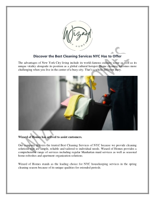 Best Cleaning Services NYC - Wizard of Homes