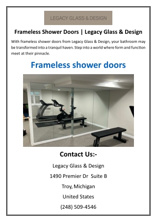 Frameless Shower Doors