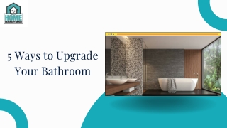 5 Ways to Upgrade Your Bathroom