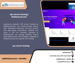 Vps Server Hosting  Wafaicloud.com