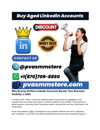 _Why Buying Verified LinkedIn Accounts Boosts Your Business Visibility in 2025