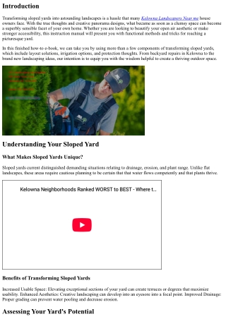 “Transforming Sloped Yards into Beautiful Landscapes: A How-To Guide”