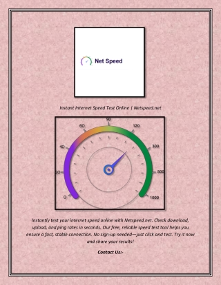Instant Internet Speed Test Online  Netspeed.net