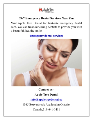247 Emergency Dental Services Near You