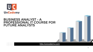 Business Analyst – A Professional IT Course for Future Analysts