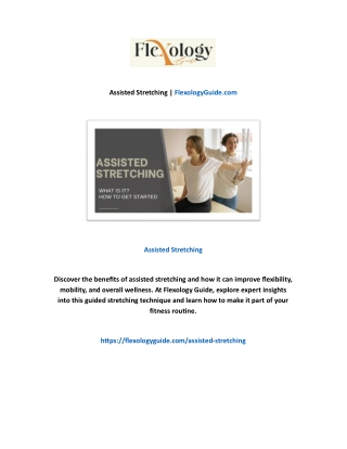 Assisted Stretching | FlexologyGuide.com