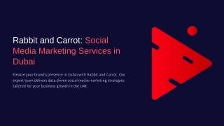 Social Media Marketing Services in Dubai That Drive Real Growth