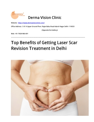 Laser Scar Revision Treatment