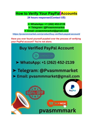 How to Verify Your PayPal Accounts