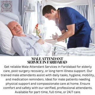 Male Attendant Service in Gurugram