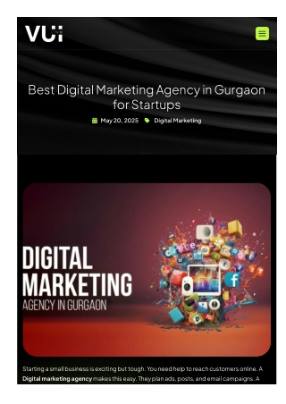 Best Digital Marketing Agency in Gurgaon for Startups