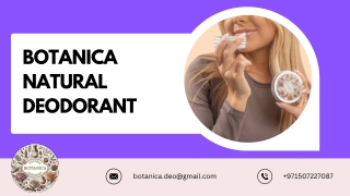 Botanica Natural Deodorant PDF