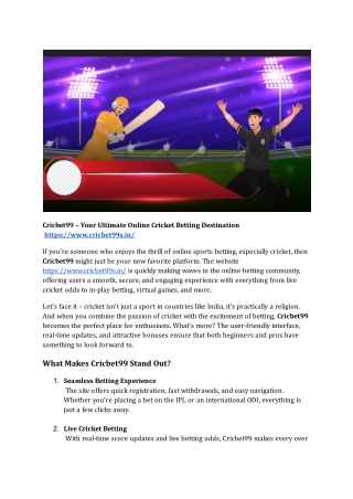 Cricbet99s