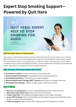 Nicotine Vape Pharmacy Australia  Trusted Access with Quit Hero