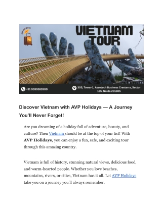 Vietnam Tour Package