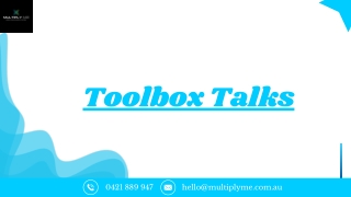 Toolbox Talks & Training Videos: Expert Services Video Production for Your Team
